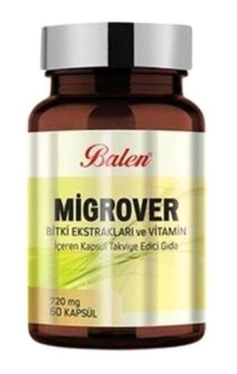 Balen Migrover Bitki Ekstralar Yetişkin Vitamin 60 Kapsül