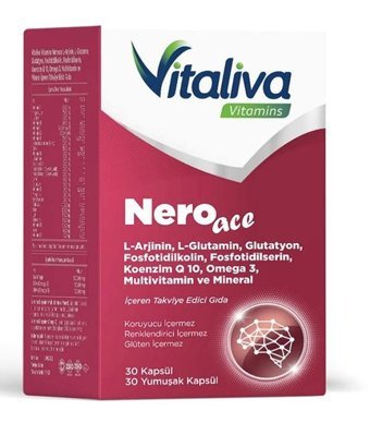 Vitaliva Vitamins Neroace Omage 3 Multivitamin Mineral Aromasız Yetişkin Vitamin 30 Kapsül