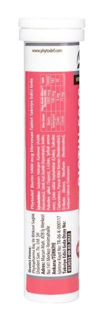 Phytodef Biotin Kavun - Muz Yetişkin Vitamin 3x20 Tablet