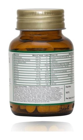Byopecia Multiplex Saç Dökülmesi - Tırnaklar - Bağışıklık Portakallı Yetişkin Vitamin 60 Kapsül