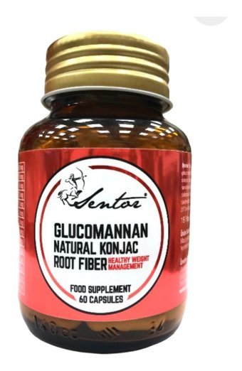 Sentor Glucomannan Natural Aromasız Yetişkin Vitamin 60 Kapsül