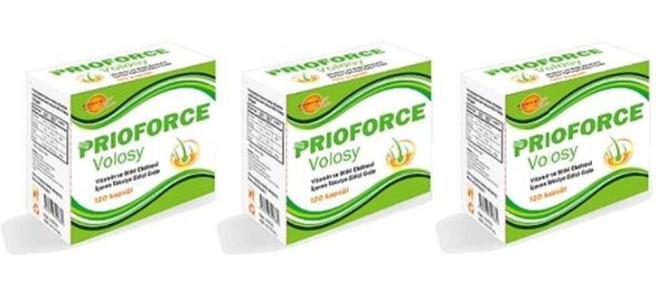 Force Nutrition Prioforce Volosy Aromasız Yetişkin Vitamin 3x120 Kapsül
