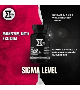 Sigma Level Multivitamin Aromasız Yetişkin Vitamin 30 Kapsül