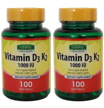 Trunature Vitamin D3-K2 Aromasız Yetişkin Vitamin 100 Tablet