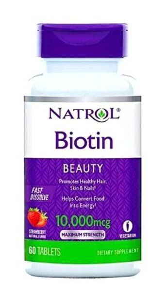 Natrol Biotin Aromasız Yetişkin Vitamin 60 Kapsül