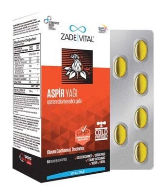 Zade Vital Aspir Yağı Aromasız Yetişkin Vitamin 60 Kapsül