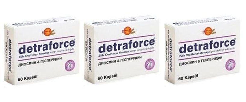 Force Nutrition Detraforce Züfa Otu Yetişkin Vitamin 3x60 Kapsül