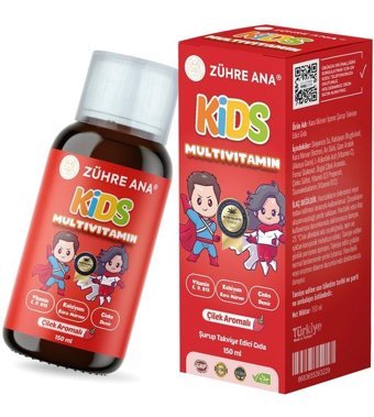 Zühre Ana Kids Multivitamin Çilekli Yetişkin Vitamin 150 ml