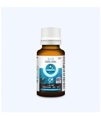 Zade Vital Vitamin D3-K2 (Mk-7) Aromasız Yetişkin Vitamin 20 ml