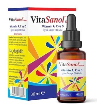 Vitasanol Drops Aromasız Yetişkin Vitamin 30 ml