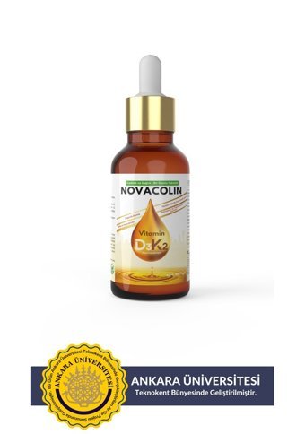 Novacolin Vitamin D3 K2 Aromasız Yetişkin Vitamin 20 ml