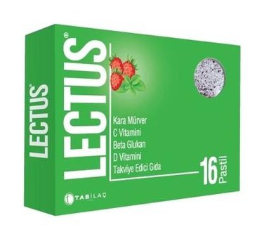 Lectus Beta Glukan Karamürverli Yetişkin Vitamin 16 Pastil