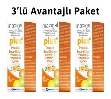 Maxigal Efervesan Aromasız Yetişkin Vitamin 20 Tablet