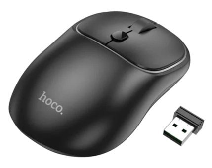 Hoco GM25 Makrolu Kablosuz Siyah Optik Mouse