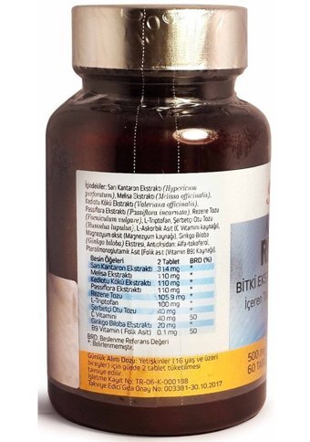 Balen Reston Bitki Ekstralar Yetişkin Vitamin 2x60 Kapsül