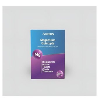 Apexis Magnesium Aromasız Yetişkin Vitamin 30 Tablet