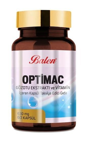 Balen Optimac Gözotu Ekstraktı -Vitamin Gözotu Ekstratı Yetişkin Vitamin 2x60 Kapsül