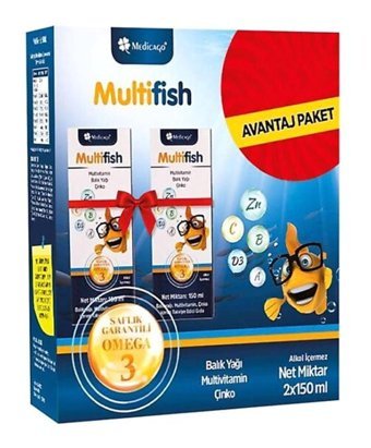 Medicago Multifish Aromasız Yetişkin Vitamin 150 ml