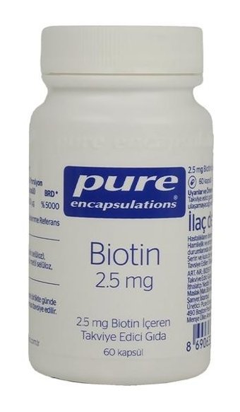 Pure Encapsulations Biotin Aromasız Yetişkin Vitamin 60 Kapsül