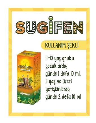 Sugifen Multivitamin Portakallı Yetişkin Vitamin 100 ml