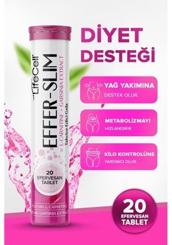 Lifecell Effer Slım Aromasız Yetişkin Vitamin 20 Tablet