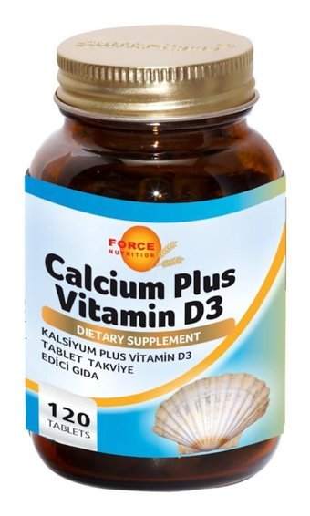 Force Nutrition Caffeinum Plus Vitamin D3 Aromasız Yetişkin Vitamin 120 Tablet