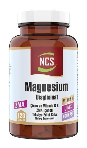 Ncs Ginseng Zma Magnezyum Çinko B 6 Vitamin Aromasız Yetişkin Vitamin 120 Tablet - 120 Tablet