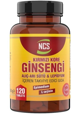 Ncs Ginseng Zma Magnezyum Çinko B 6 Vitamin Aromasız Yetişkin Vitamin 120 Tablet - 120 Tablet