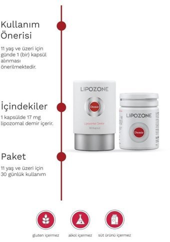 Lipozone Demir Bitki Ekstralar Yetişkin Vitamin 30 Kapsül