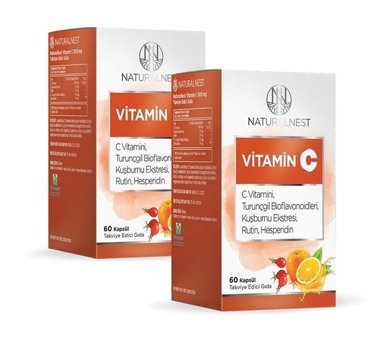 Naturalnest Vitamin C Aromasız Yetişkin Vitamin 2x60 Kapsül
