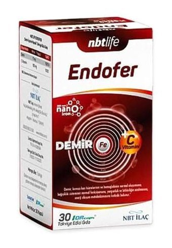 Nbt İlaç Endofer Aromasız Yetişkin Vitamin 30 Kapsül