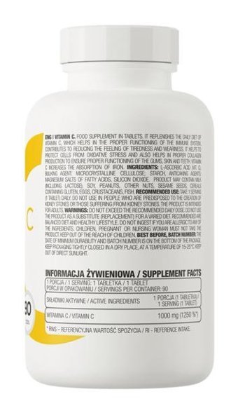 Ostrovit Vitamin C Aromasız Yetişkin Vitamin 90 Tablet