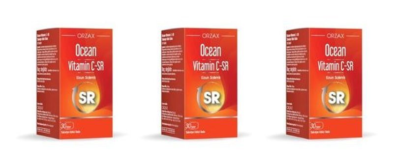 Ocean Vitamin C-Sr Aromasız Yetişkin Vitamin 3x30 Tablet