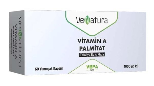 Aktar Vitamin A Palmitat Aromasız Yetişkin Vitamin 60 Kapsül