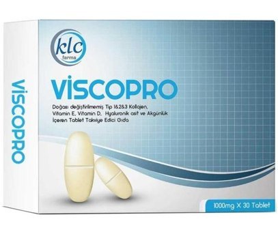 Viscopro Kollajen Aromasız Yetişkin Vitamin 30 Tablet