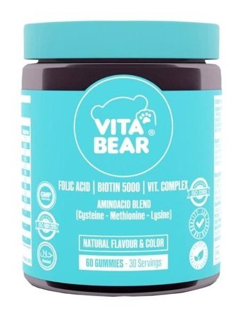 Vita Bear Sleep Bear + Strong Hair Meyveli Yetişkin Vitamin 60 Kapsül