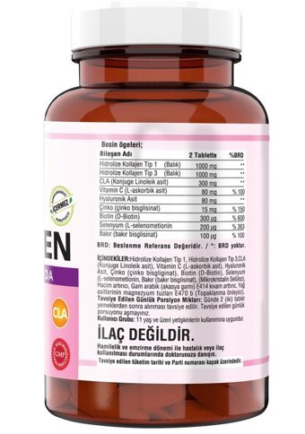 Ncs Tip 1--3 Balık Kollajen Aromasız Yetişkin Vitamin 90 Tablet - 20 ml