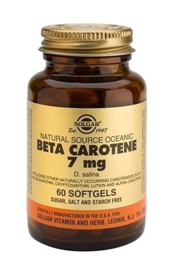 Solgar Beta Carotene Aromasız Yetişkin Vitamin 60 Kapsül
