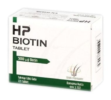 Hair Hp Biotin Aromasız Yetişkin Vitamin 120 Tablet