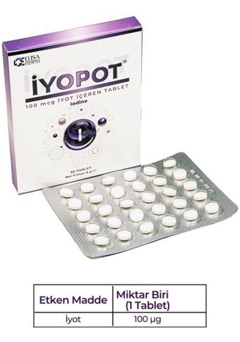 Iyopot Takviye Edici Gıda Aromasız Yetişkin Vitamin 30 Tablet