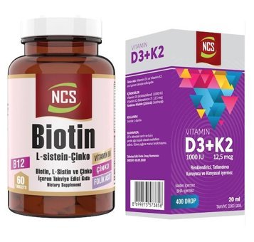 Ncs Biotin Aromasız Yetişkin Vitamin 60 Tablet - 20 ml