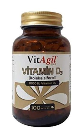 Vitagil Gold Vitamin D3 Aromasız Yetişkin Vitamin 100 Tablet