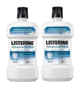 Listerine Advanced White Bitki Ekstralar Yetişkin Vitamin 2x250 ml