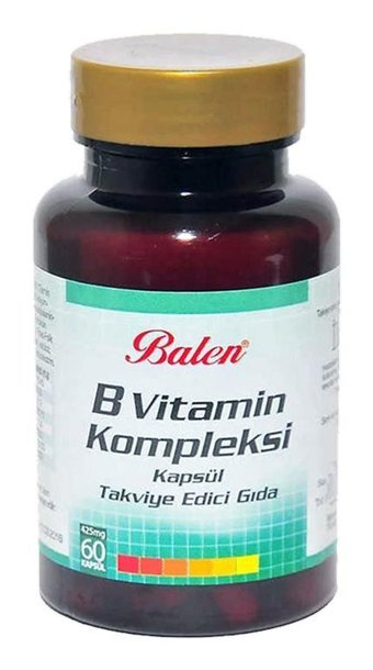 Balen B Vitamin Kompleksi Aromasız Yetişkin Vitamin 2x60 Kapsül