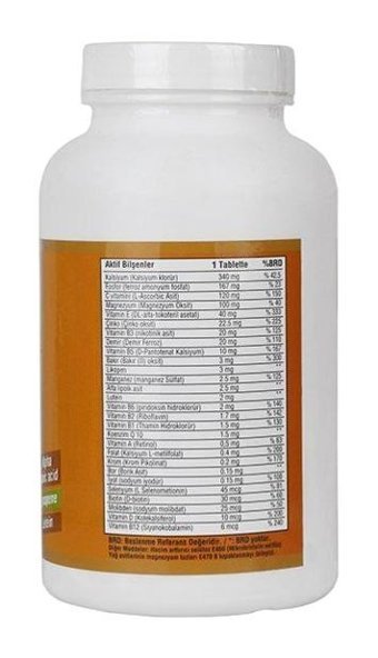 Ncs Vitamin Mineral Multivitamin Coenzyme Alpha Aromasız Yetişkin Vitamin 180 Tablet