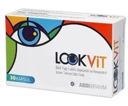 Abdi İbrahim Lookvit Aromasız Yetişkin Vitamin 30 Kapsül