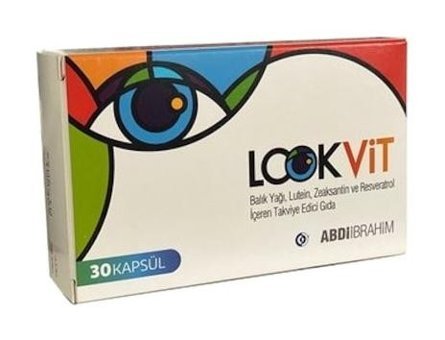Abdi İbrahim Lookvit Aromasız Yetişkin Vitamin 30 Kapsül