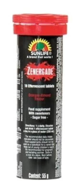 Sunlife Zenergade Efervesan Portakallı Yetişkin Vitamin 10 Tablet