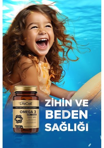 Lifecell Omega3 Aromasız Yetişkin Vitamin 60 Softgel