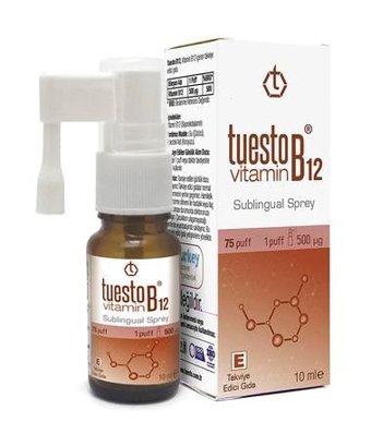 Tuesto Vitamin B12 Brownie Yetişkin Vitamin 10 ml